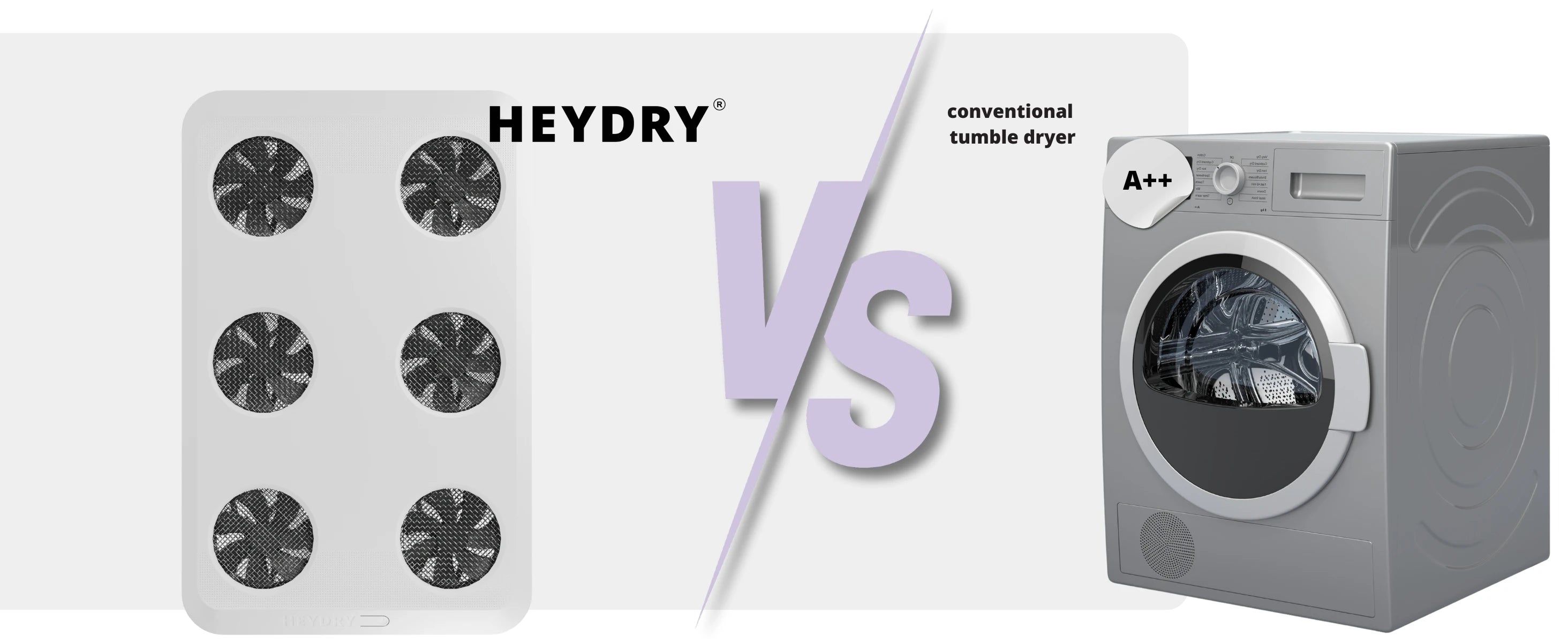 HEYDRY as an efficient and gentle alternative to a drum tumble dryer