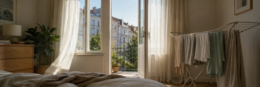 Wäsche in der Wohnung trocknen