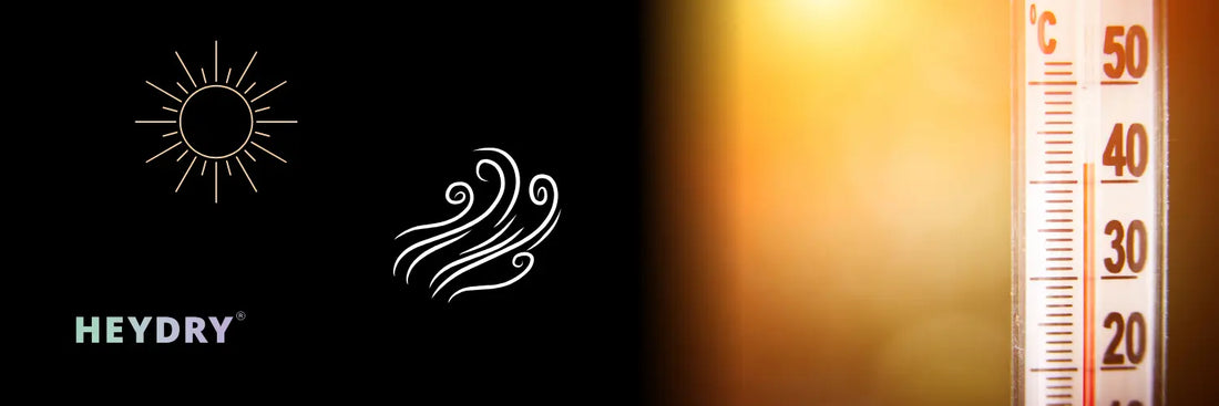 Lifehack für kühlere Wohnung dank feuchter Wäsche und HEYDRY.