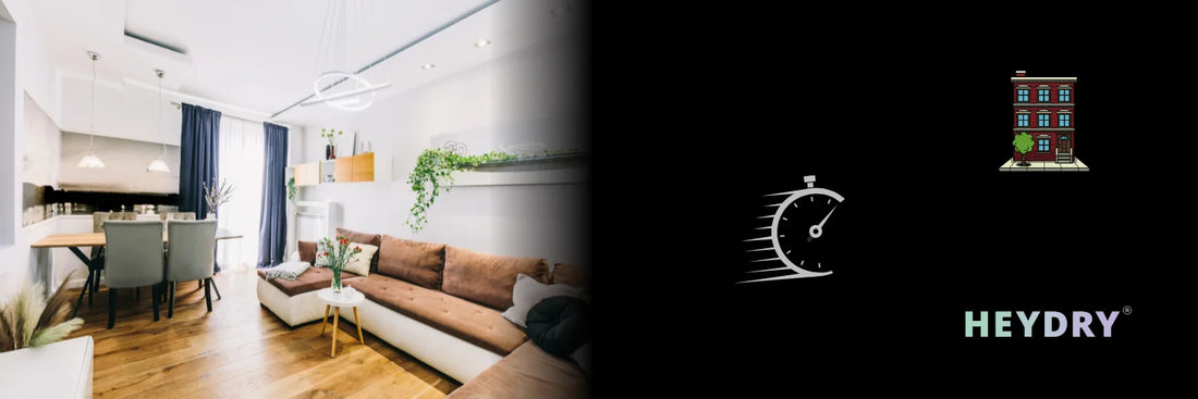 Wäsche trocknen in deiner kleinen Wohnung? Am besten mit HEYDRY schnell und effizient.